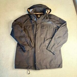 Vintage Nike Sportswear Gore-Tex Hooded Parka Jacket Size M Gray Orange